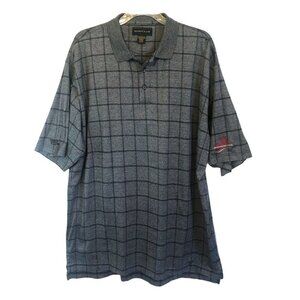 NWOT IZODCLUB  Mens XLG Polo Shirt in Grey/Black